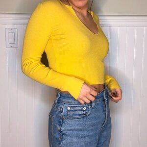 BDG Yellow Crop Top